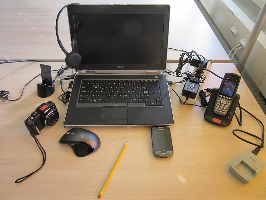 <strong>Figure 1</strong> Place de travail standard, tout se passe bien … pour l’instant !