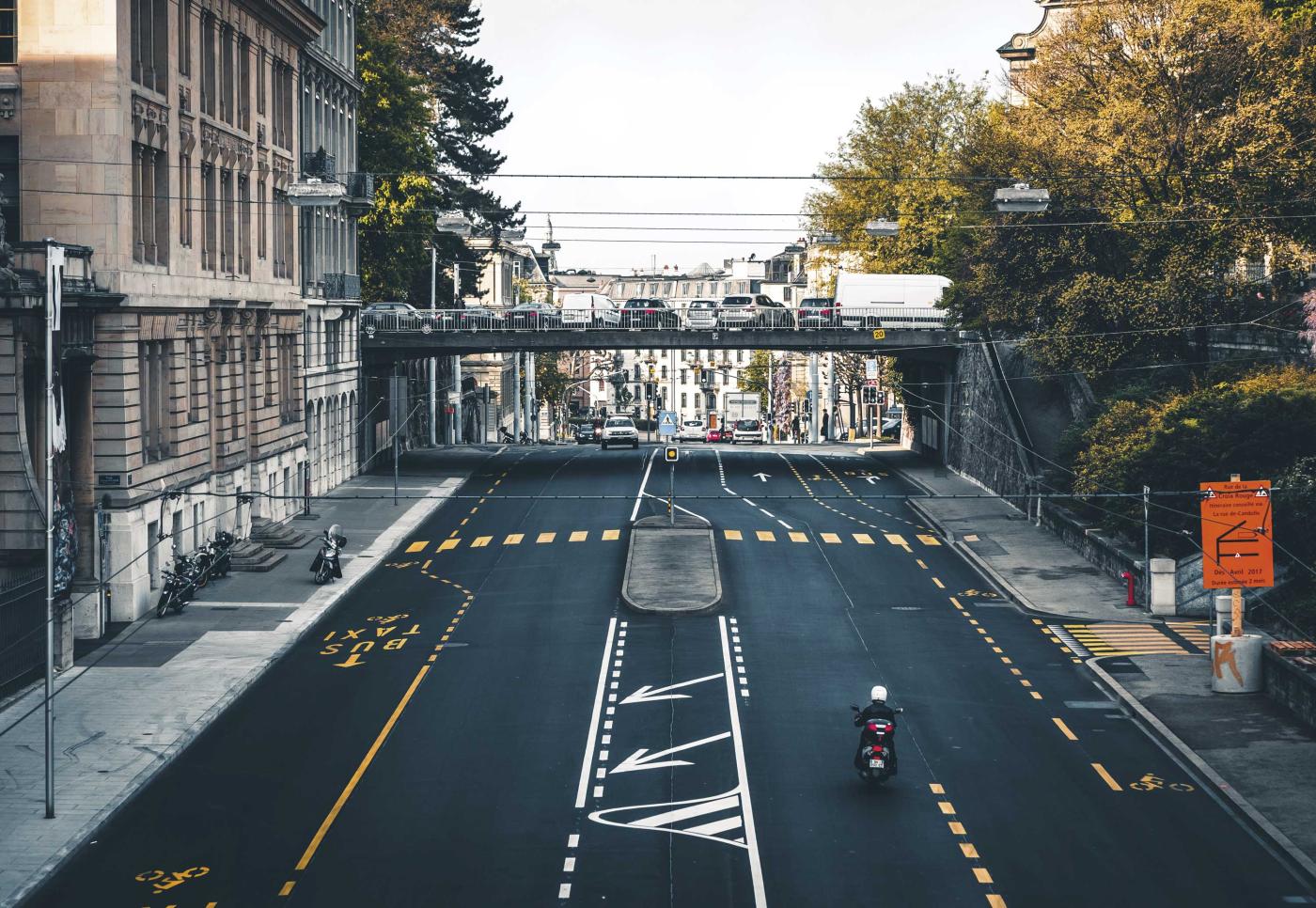 Pendant une pandémie, le trafic diminue fortement (photo symbole).