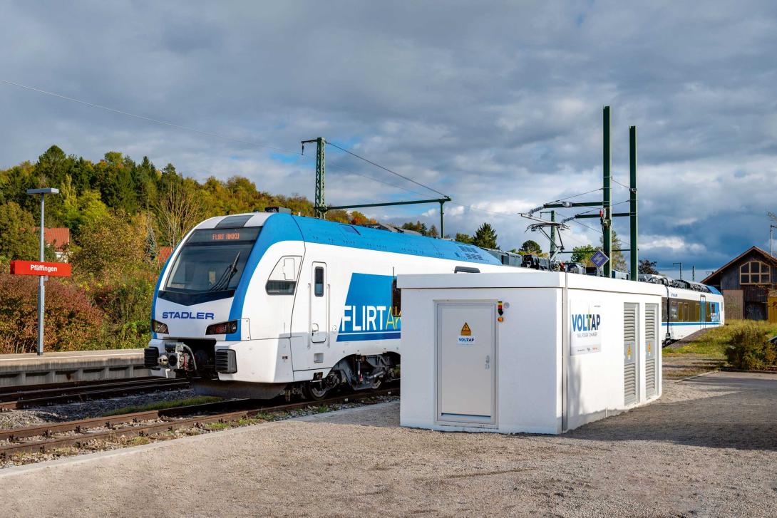 Recharge des trains à batterie à l’arrêt